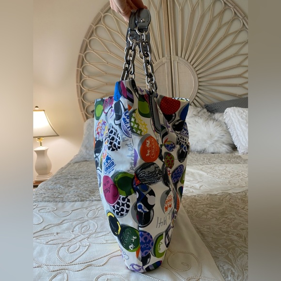 Coach RARE VINTAGE Poppy Handbag - Picture 4 of 14